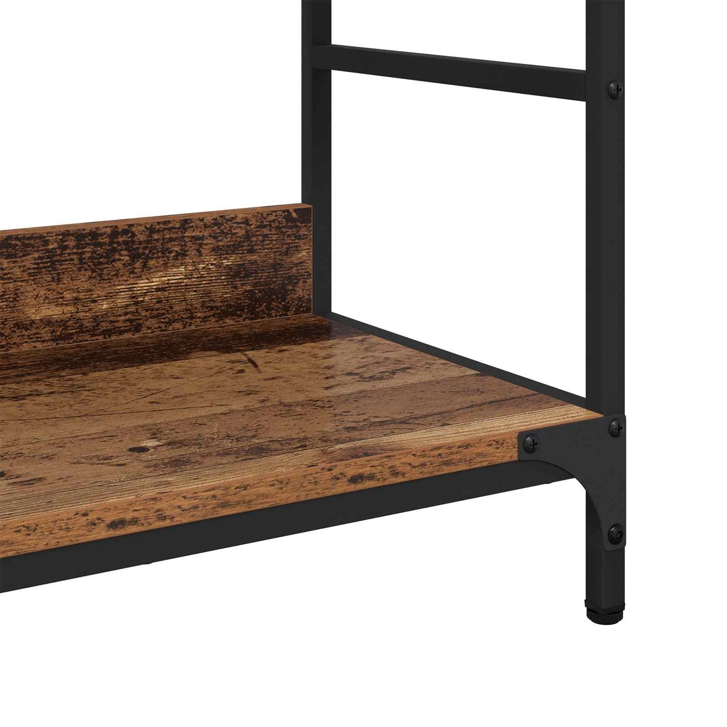 vidaXL Bookshelf 4-Tier Engineered Wood Old wood