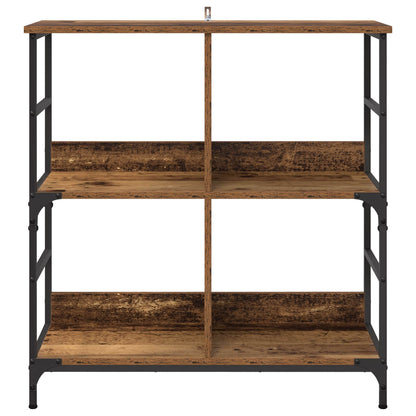 vidaXL Bookshelf 4-Tier Engineered Wood Old wood