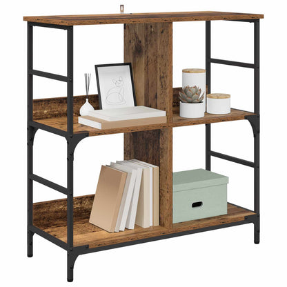 vidaXL Bookshelf 4-Tier Engineered Wood Old wood