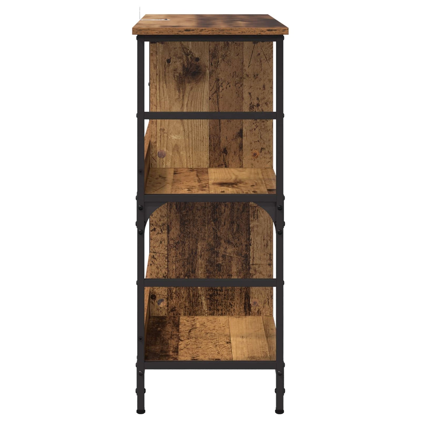 vidaXL Bookshelf 4-Tier Engineered Wood Old wood