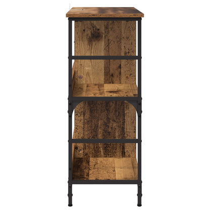 vidaXL Bookshelf 4-Tier Engineered Wood Old wood