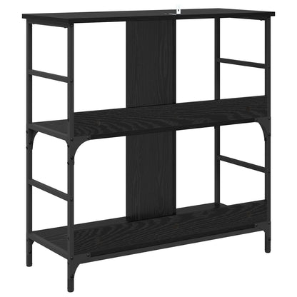 vidaXL Bookshelf 4-Tier Engineered Wood Black oak