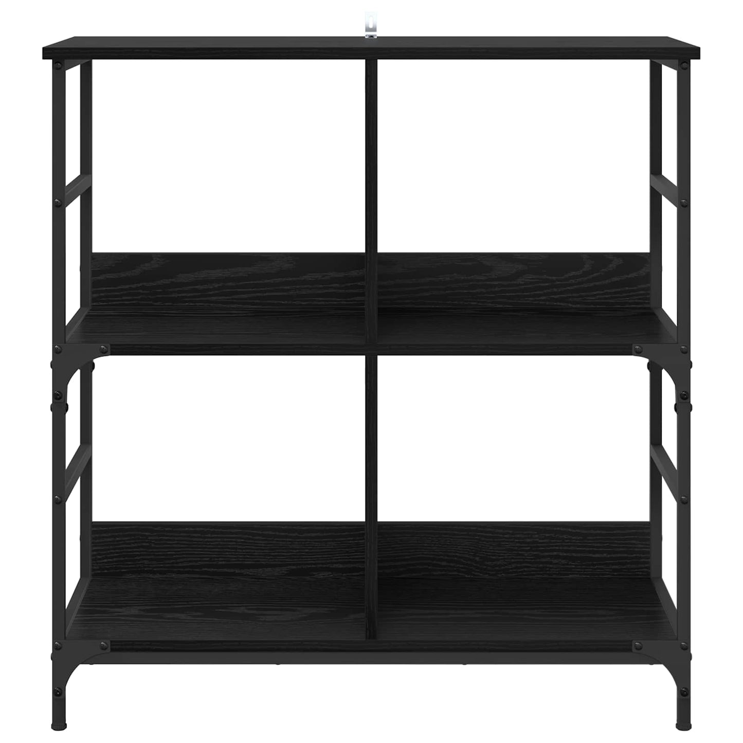 vidaXL Bookshelf 4-Tier Engineered Wood Black oak