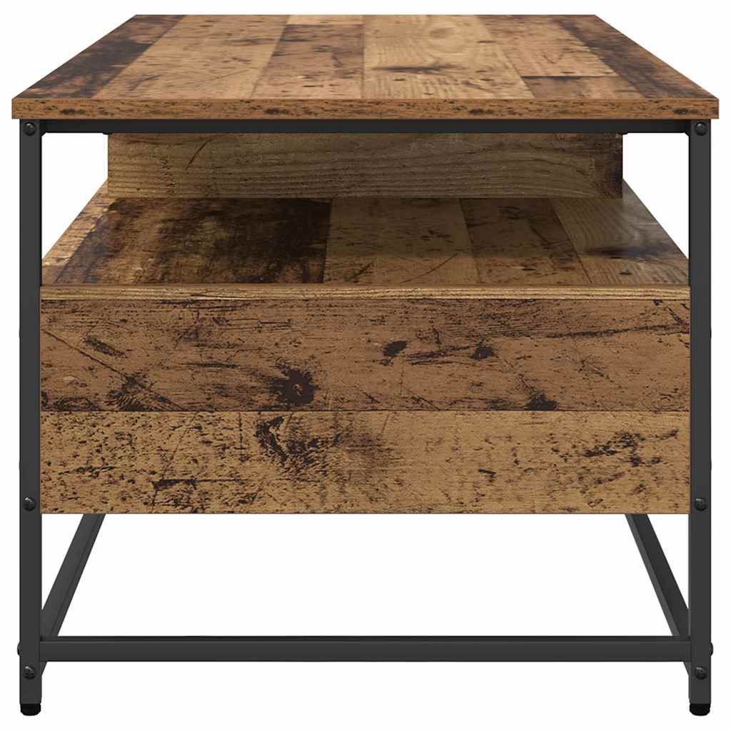 vidaXL Coffee Table Old Wood 100 x 51 x 45 cm Engineered Wood