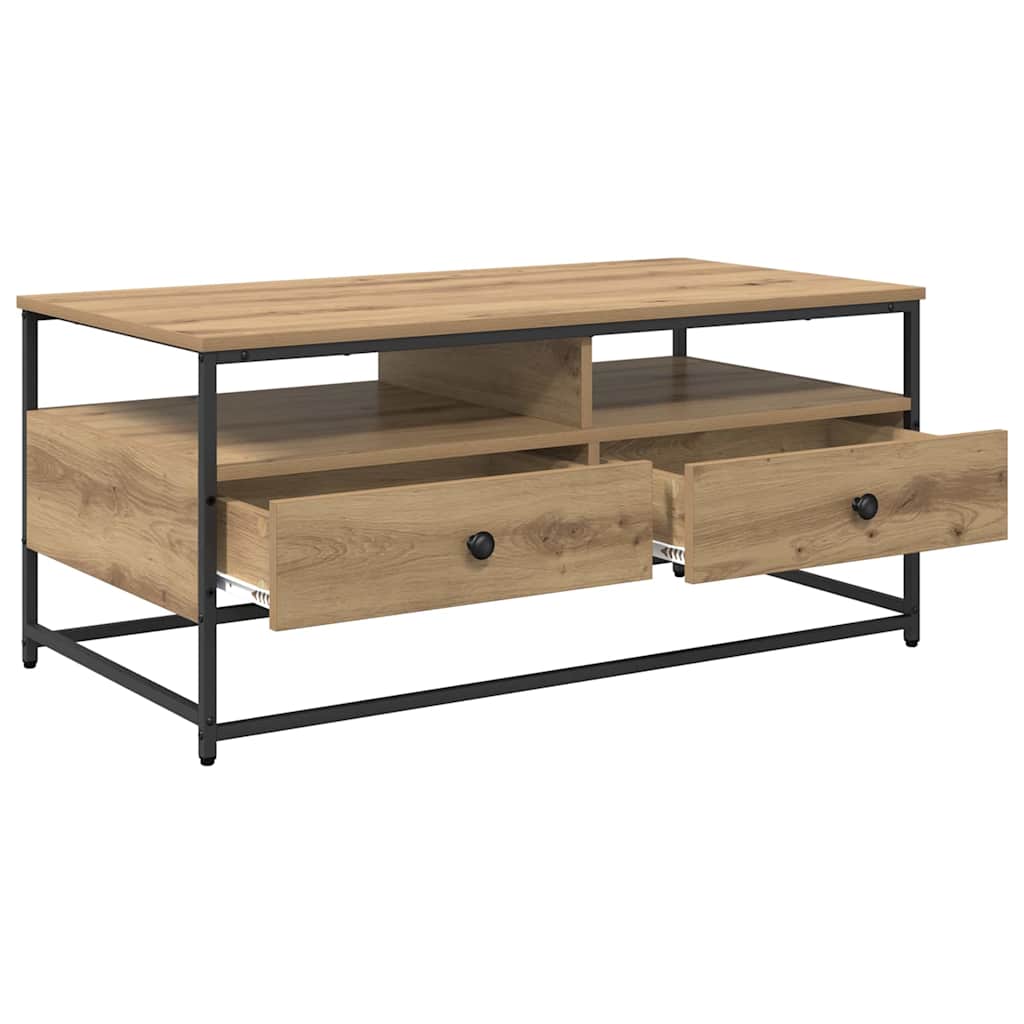 vidaXL Coffee Table Artisan Oak 100 x 51 x 45 cm Engineered Wood