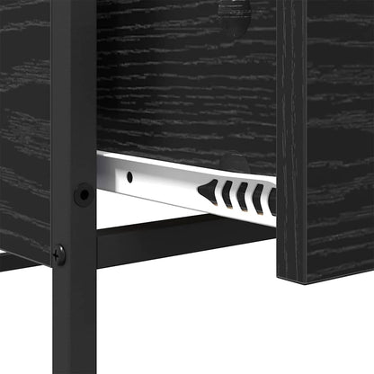 vidaXL Coffee Table Black Oak 100 x 51 x 45 cm Engineered Wood