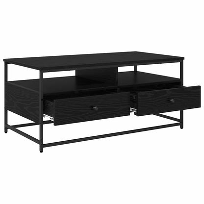 vidaXL Coffee Table Black Oak 100 x 51 x 45 cm Engineered Wood