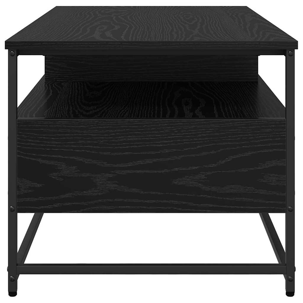 vidaXL Coffee Table Black Oak 100 x 51 x 45 cm Engineered Wood