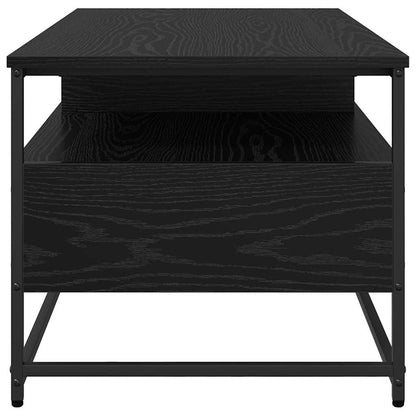 vidaXL Coffee Table Black Oak 100 x 51 x 45 cm Engineered Wood