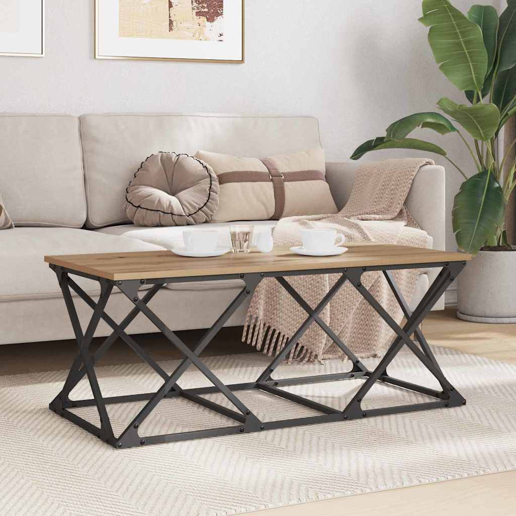 vidaXL Coffee Table Artisan Oak 100 x 49 x 40 cm Engineered Wood