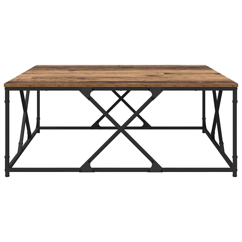 vidaXL Coffee Table Old Wood 100 x 100 x 40 cm Engineered Wood