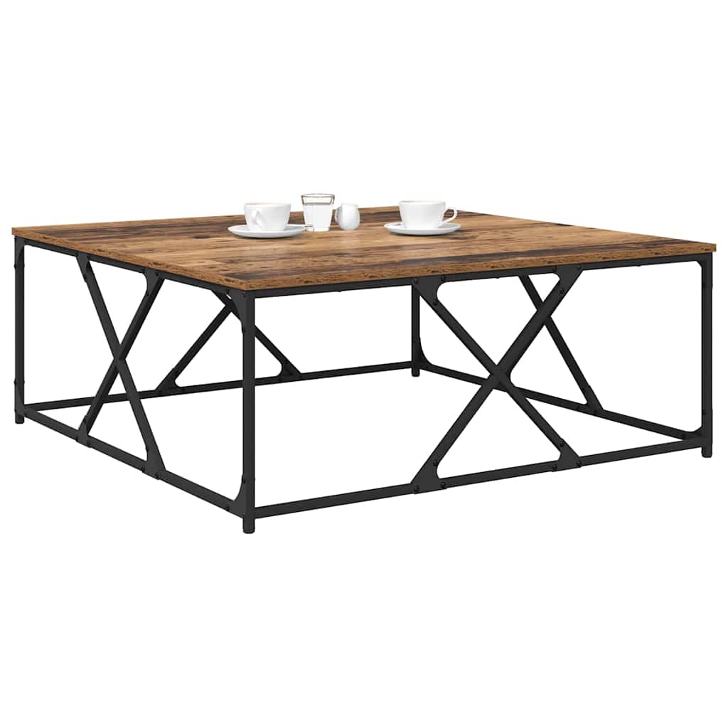 vidaXL Coffee Table Old Wood 100 x 100 x 40 cm Engineered Wood