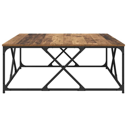 vidaXL Coffee Table Old Wood 100 x 100 x 40 cm Engineered Wood