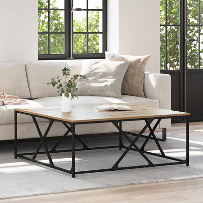 vidaXL Coffee Table Artisan Oak 100 x 100 x 40 cm Engineered Wood