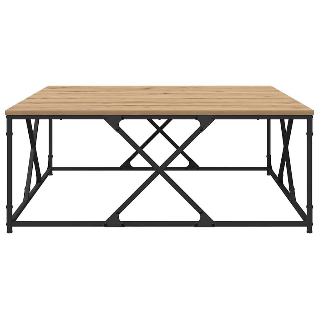 vidaXL Coffee Table Artisan Oak 100 x 100 x 40 cm Engineered Wood