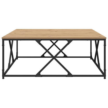 vidaXL Coffee Table Artisan Oak 100 x 100 x 40 cm Engineered Wood