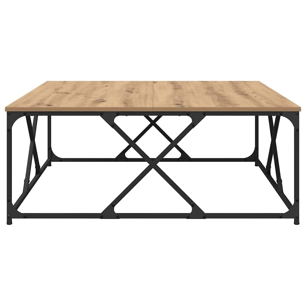 vidaXL Coffee Table Artisan Oak 100 x 100 x 40 cm Engineered Wood