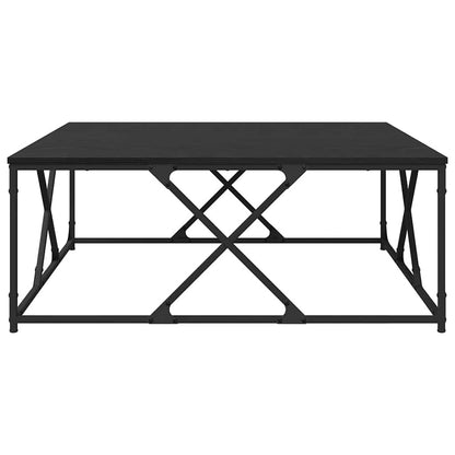 vidaXL Coffee Table Black Oak 100 x 100 x 40 cm Engineered Wood