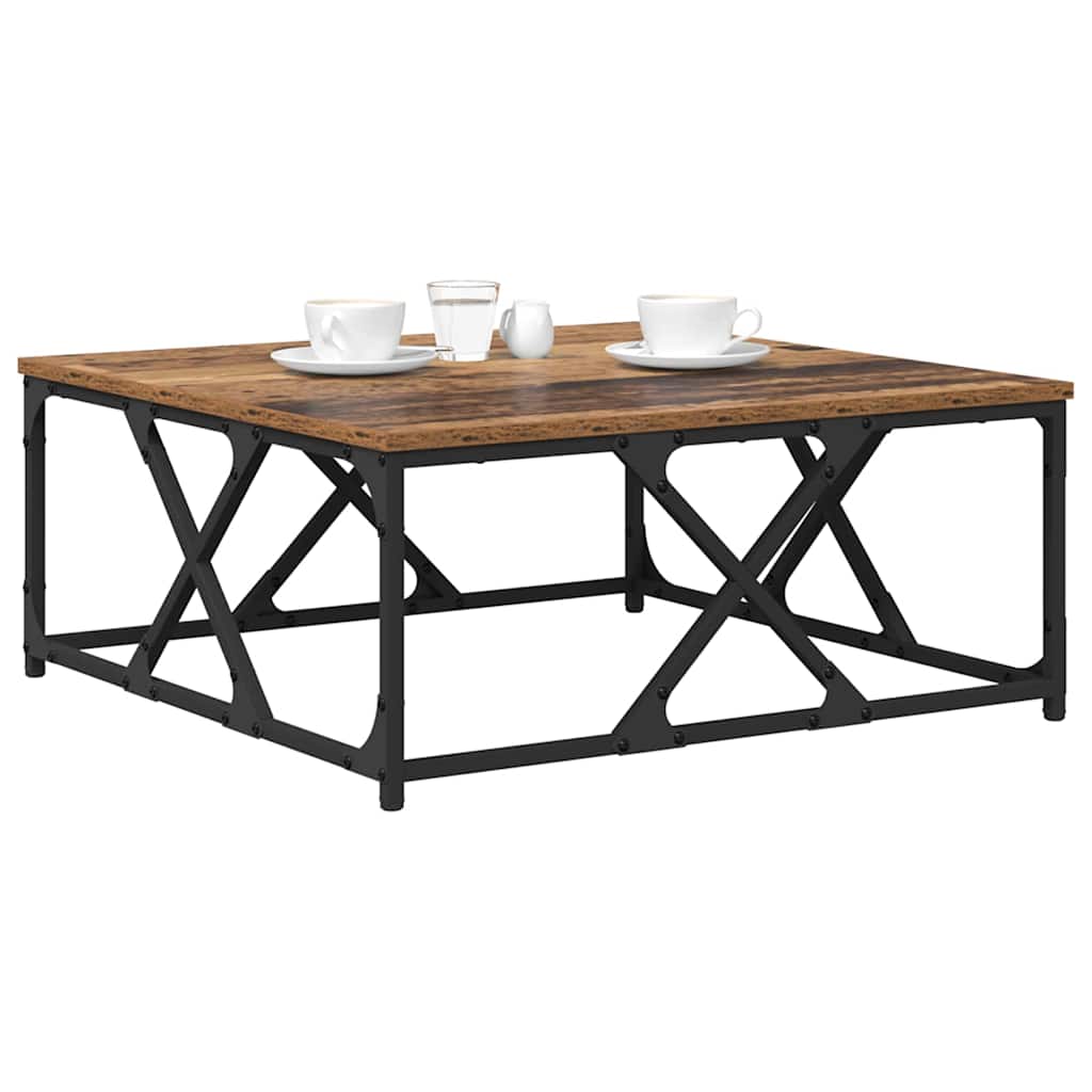 vidaXL Coffee Table Old Wood 70 x 70 x 30 cm Engineered Wood