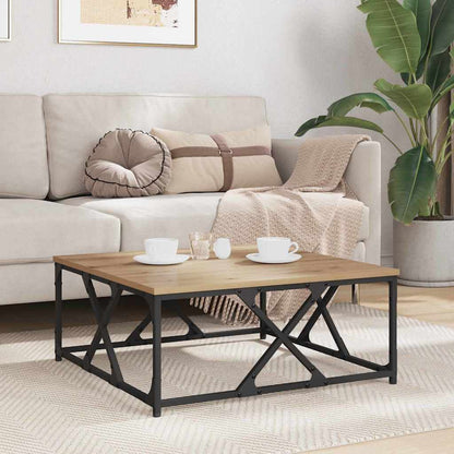 vidaXL Coffee Table Artisan Oak 70 x 70 x 30 cm Engineered Wood