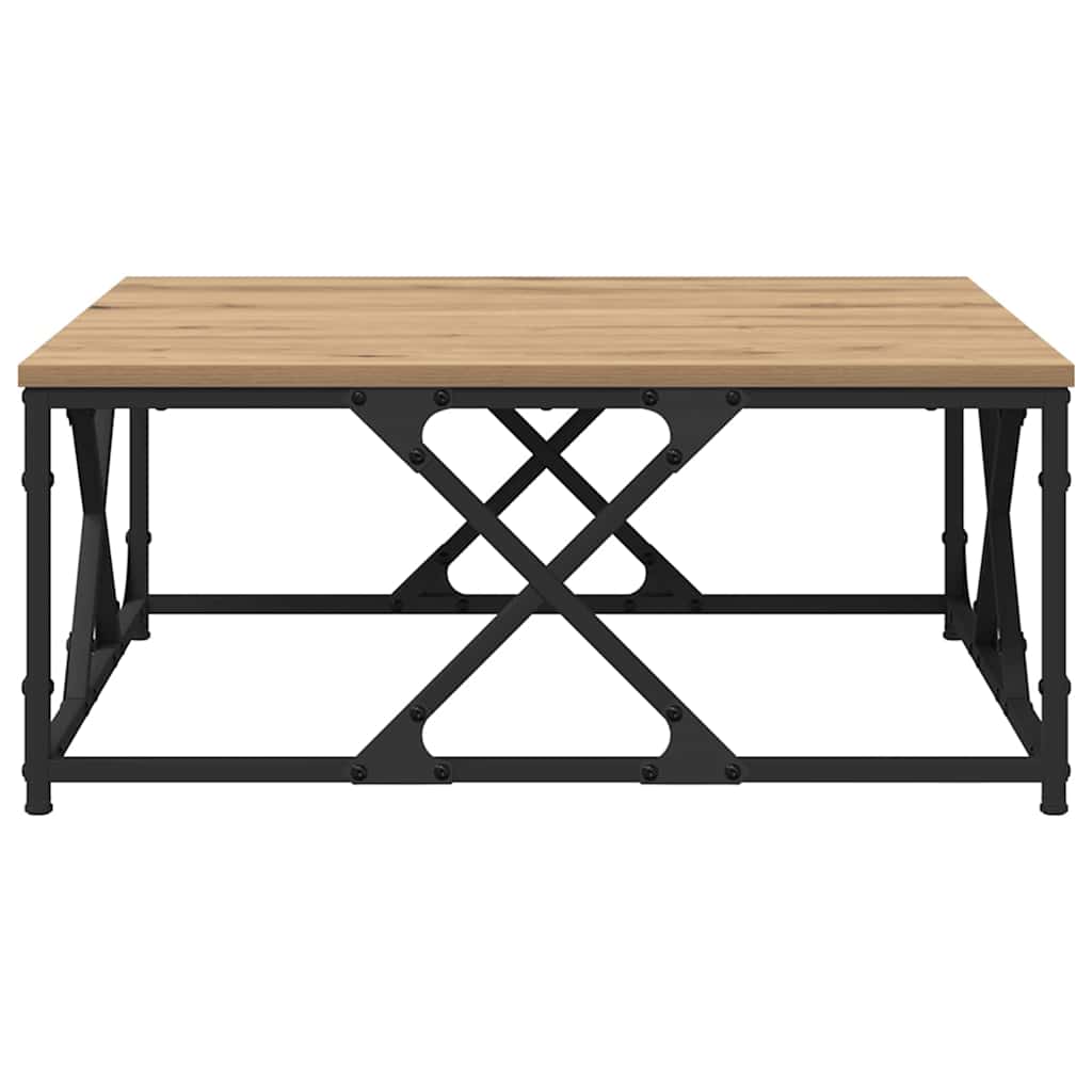 vidaXL Coffee Table Artisan Oak 70 x 70 x 30 cm Engineered Wood