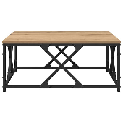 vidaXL Coffee Table Artisan Oak 70 x 70 x 30 cm Engineered Wood