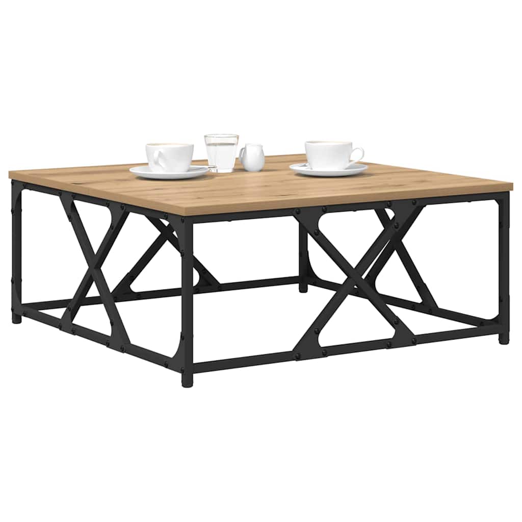 vidaXL Coffee Table Artisan Oak 70 x 70 x 30 cm Engineered Wood