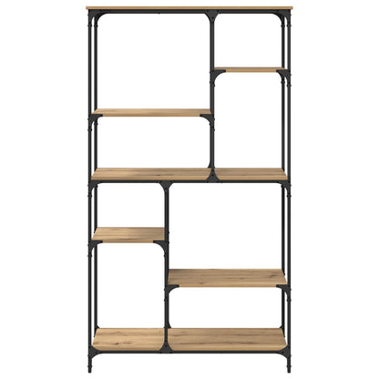 vidaXL Bookshelf 5-Tier 99 x 35.5 x 176 cm Engineered Wood Artisan Oak