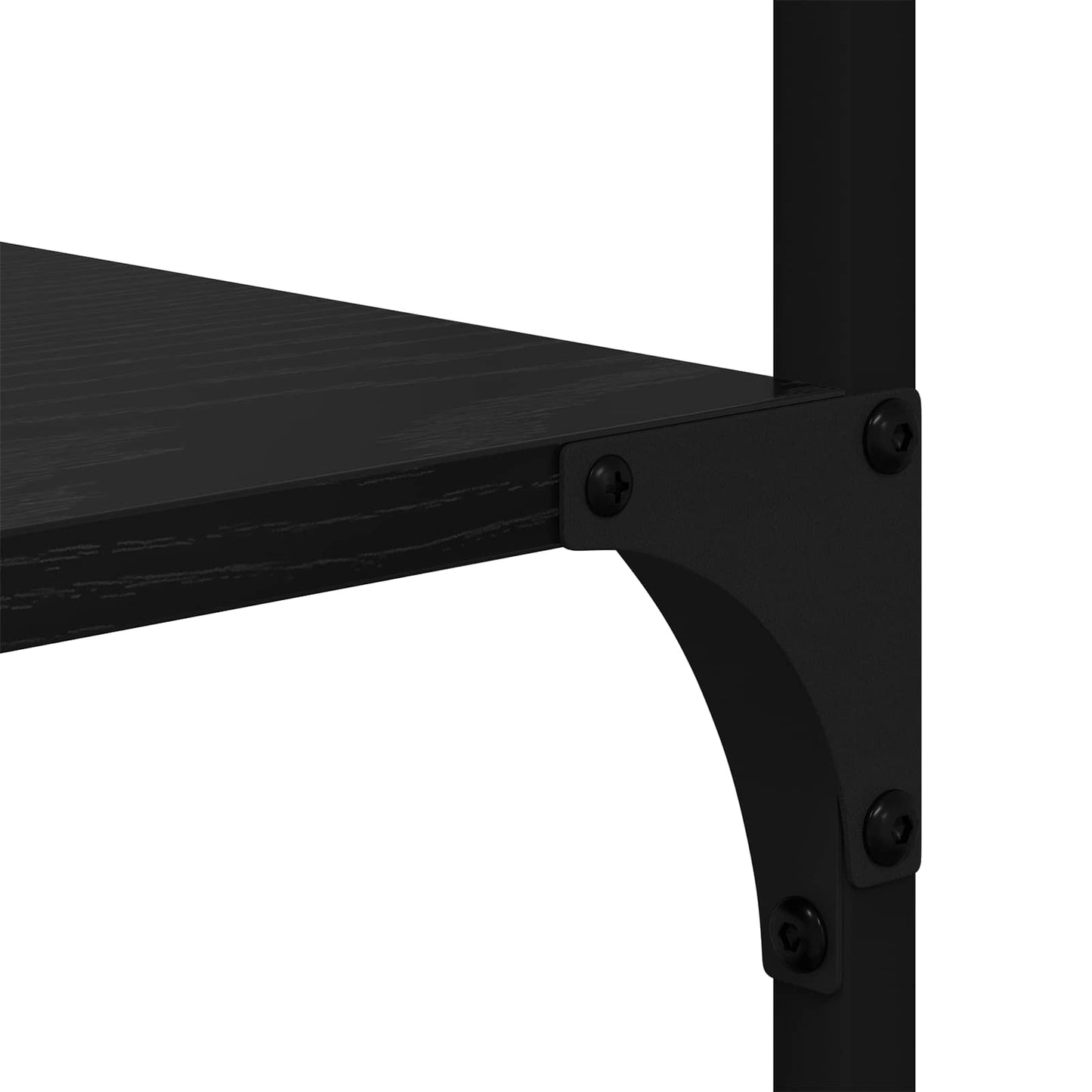 vidaXL Bookshelf Black Oak 99 x 35.5 x 176 cm Engineered Wood