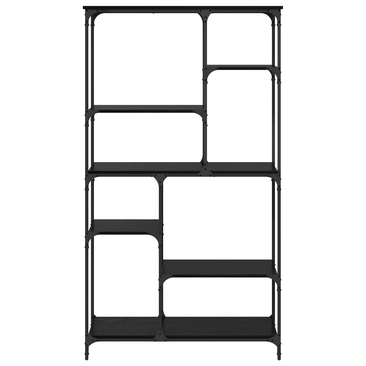 vidaXL Bookshelf Black Oak 99 x 35.5 x 176 cm Engineered Wood