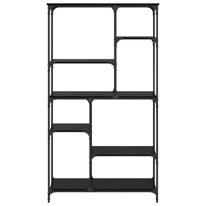 vidaXL Bookshelf Black Oak 99 x 35.5 x 176 cm Engineered Wood