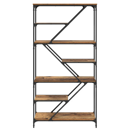 vidaXL Bookshelf 9-Tier 91 x 36 x 176 cm Engineered Wood Old Wood