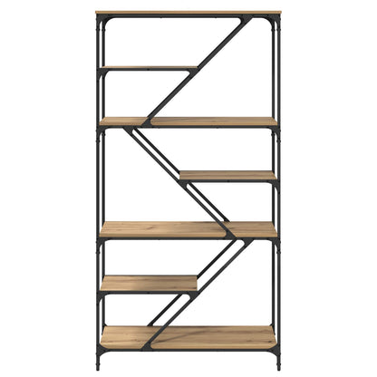 vidaXL Bookshelf 9-Tier 91 x 36 x 176 cm Engineered Wood Artisan Oak