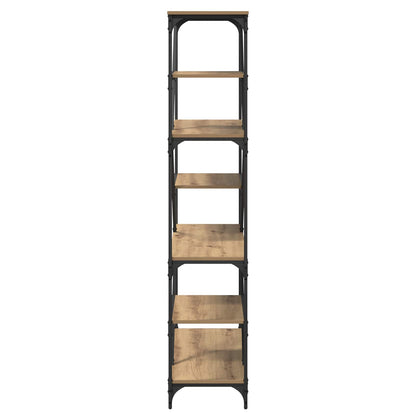 vidaXL Bookshelf 9-Tier 91 x 36 x 176 cm Engineered Wood Artisan Oak
