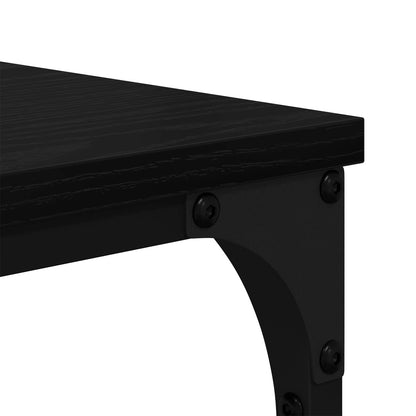 vidaXL Bookshelf 9-Tier 91 x 36 x 176 cm Engineered Wood Black Oak