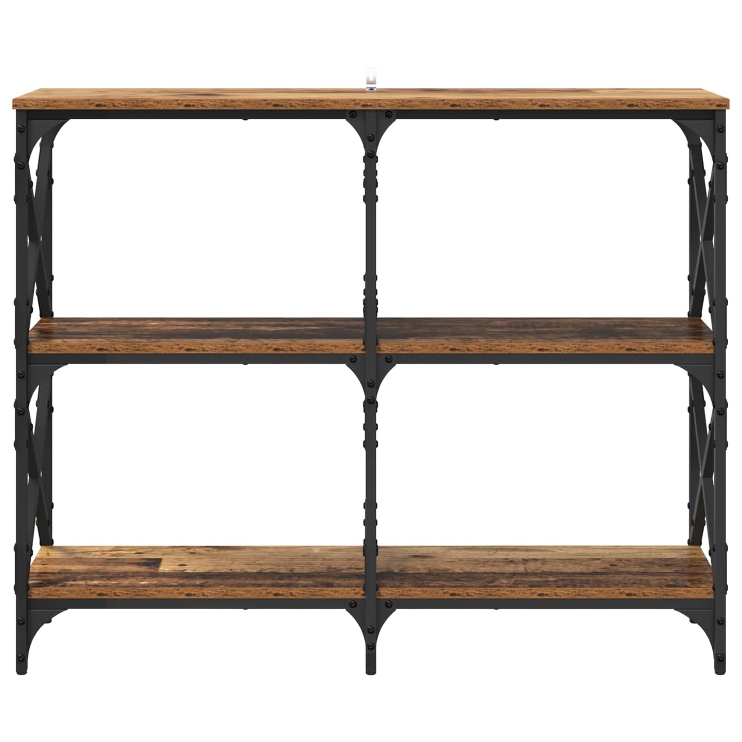 vidaXL Console Table Old Wood 100 x 28 x 80.5 cm Engineered Wood