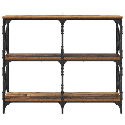 vidaXL Console Table Old Wood 100 x 28 x 80.5 cm Engineered Wood