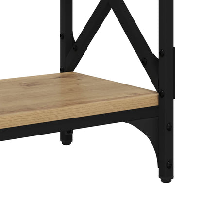 vidaXL Console Table Artisan Oak 100 x 28 x 80.5 cm Engineered Wood