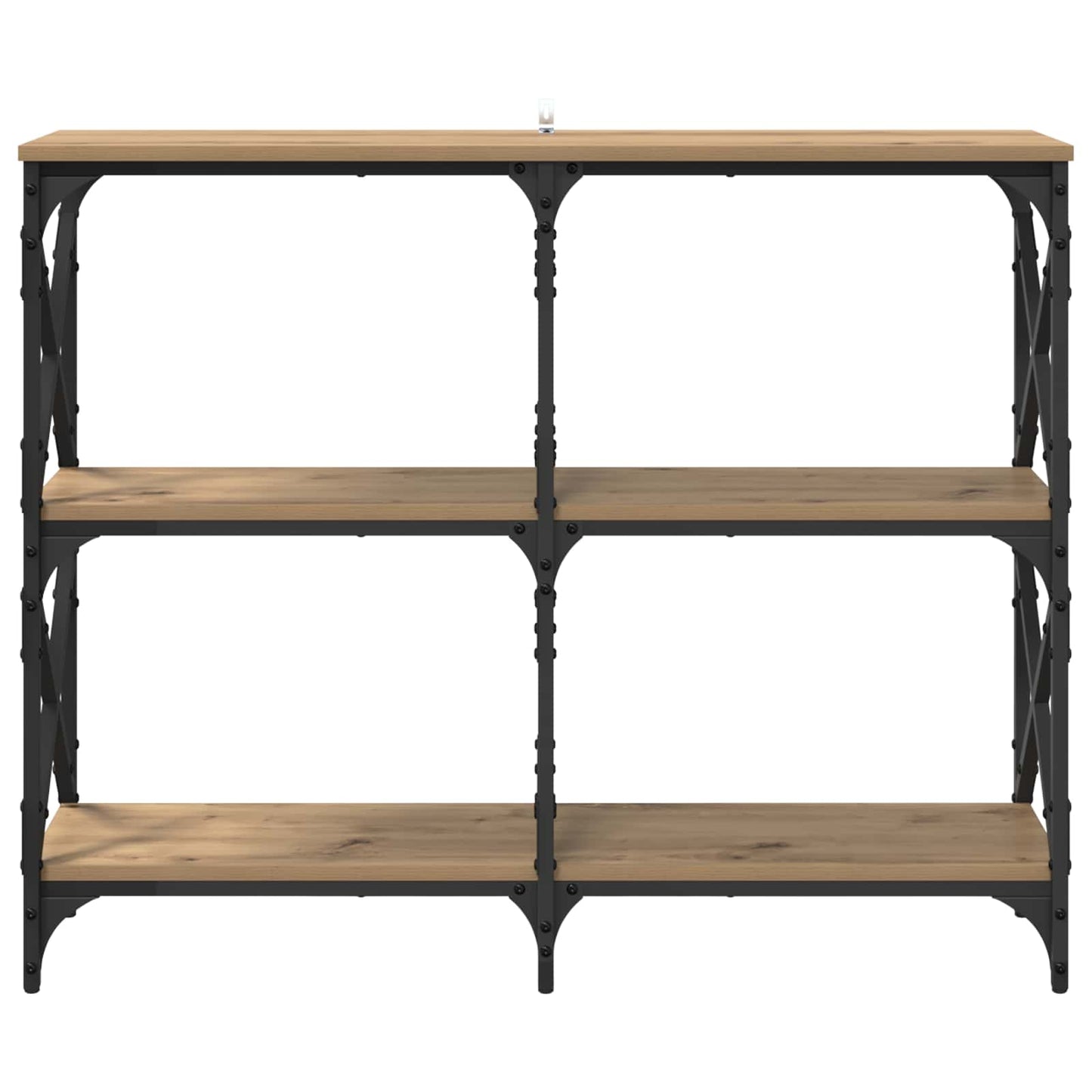 vidaXL Console Table Artisan Oak 100 x 28 x 80.5 cm Engineered Wood