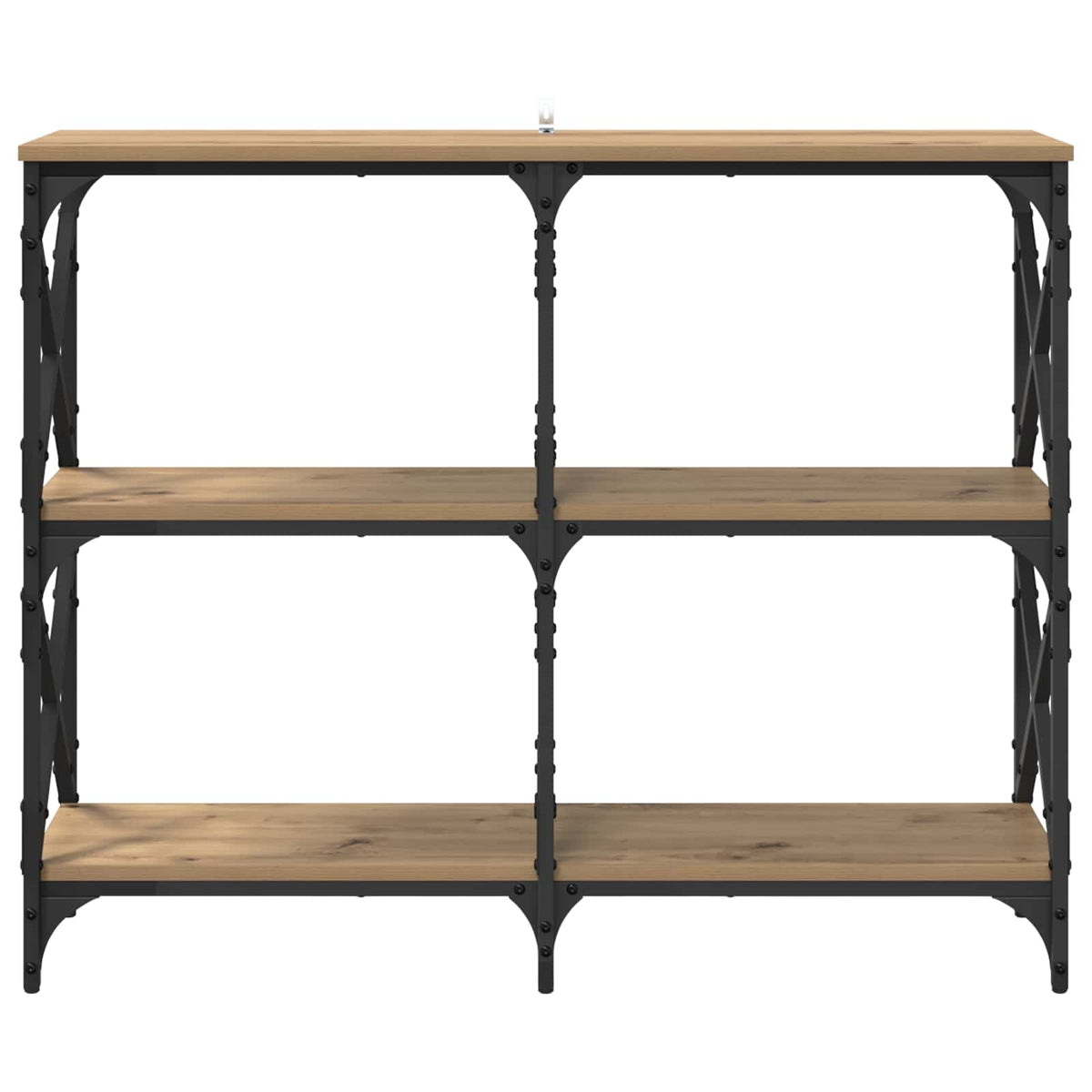 vidaXL Console Table Artisan Oak 100 x 28 x 80.5 cm Engineered Wood