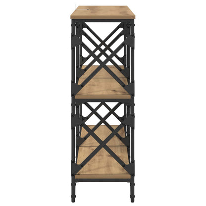 vidaXL Console Table Artisan Oak 100 x 28 x 80.5 cm Engineered Wood