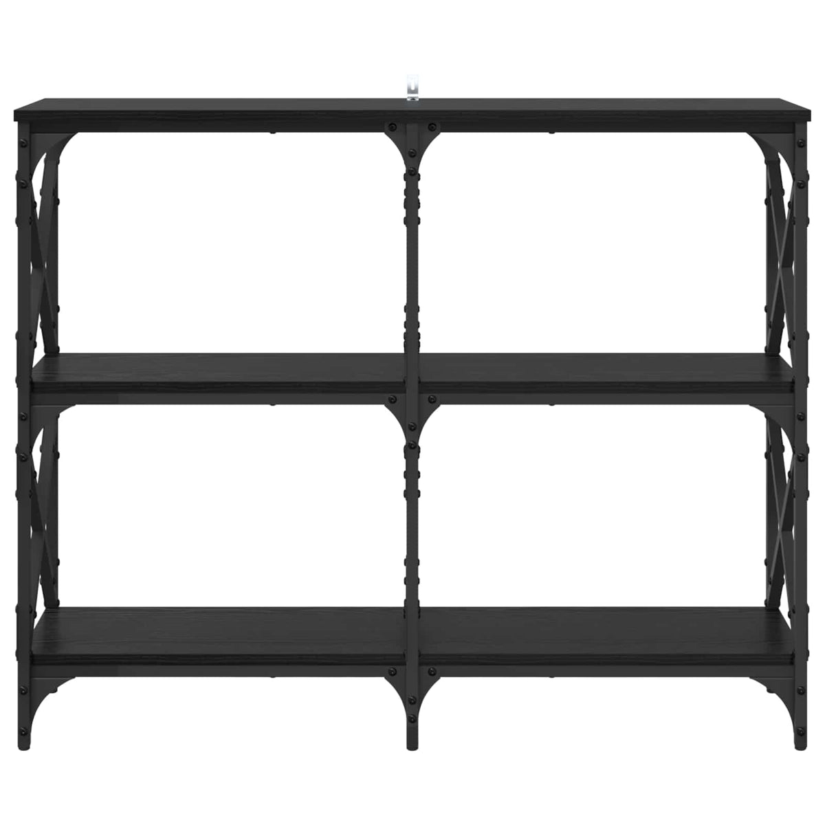vidaXL Console Table Black Oak 100 x 28 x 80.5 cm Engineered Wood