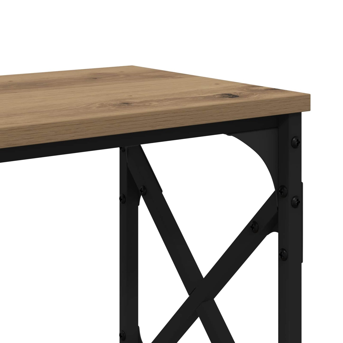 vidaXL Console Table Artisan Oak 156 x 28 x 80.5 cm Engineered Wood