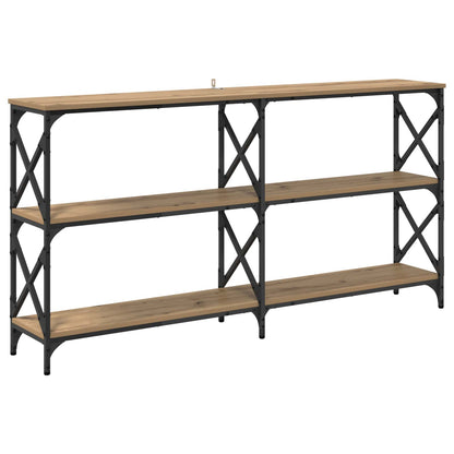vidaXL Console Table Artisan Oak 156 x 28 x 80.5 cm Engineered Wood