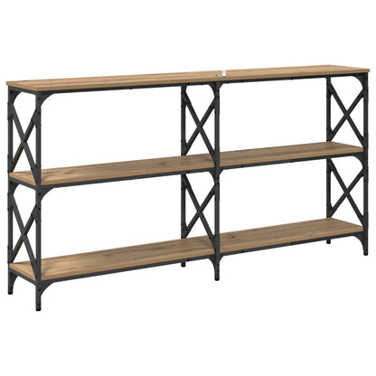 vidaXL Console Table Artisan Oak 156 x 28 x 80.5 cm Engineered Wood