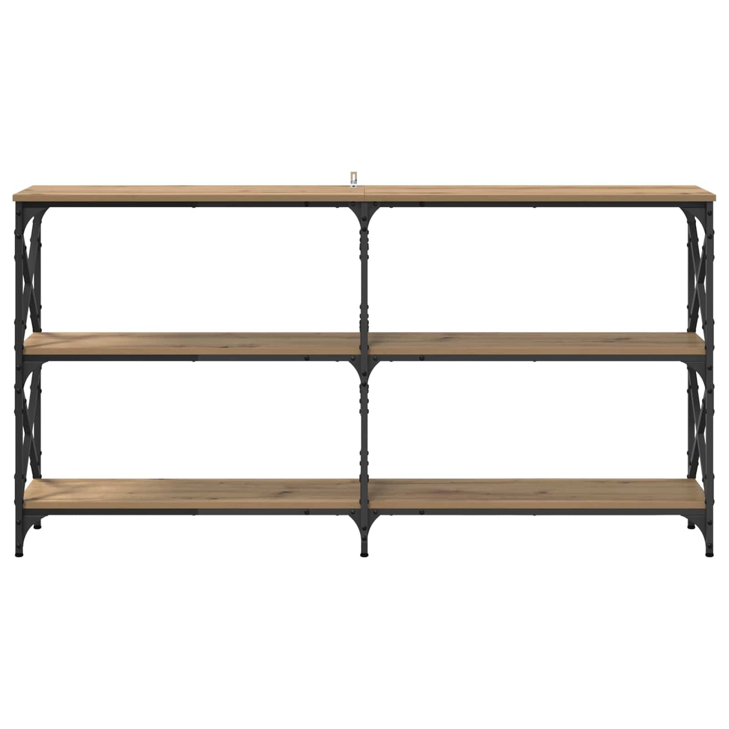 vidaXL Console Table Artisan Oak 156 x 28 x 80.5 cm Engineered Wood