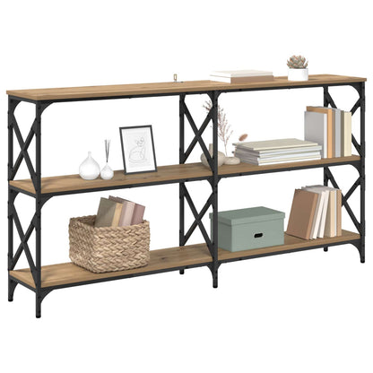 vidaXL Console Table Artisan Oak 156 x 28 x 80.5 cm Engineered Wood