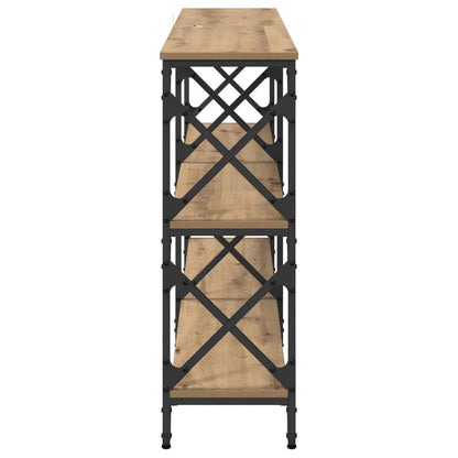 vidaXL Console Table Artisan Oak 156 x 28 x 80.5 cm Engineered Wood
