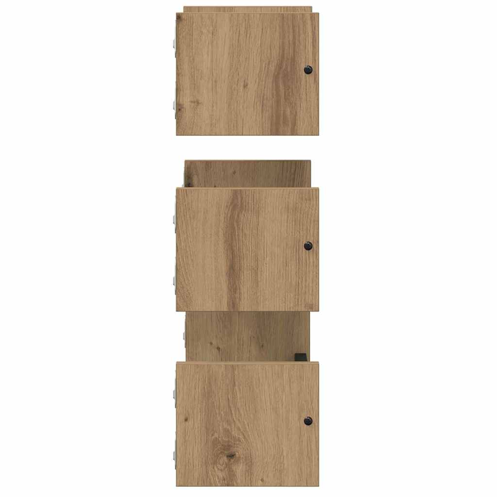 vidaXL Wall Shelf Set 3 pcs Artisan Oak 40 x 16 x 14 cm