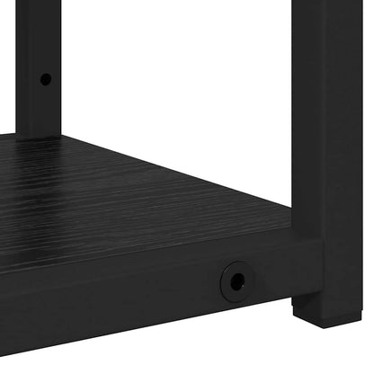 vidaXL Wall Shelf Black Oak 60 x 21 x 78.5 cm Engineered Wood